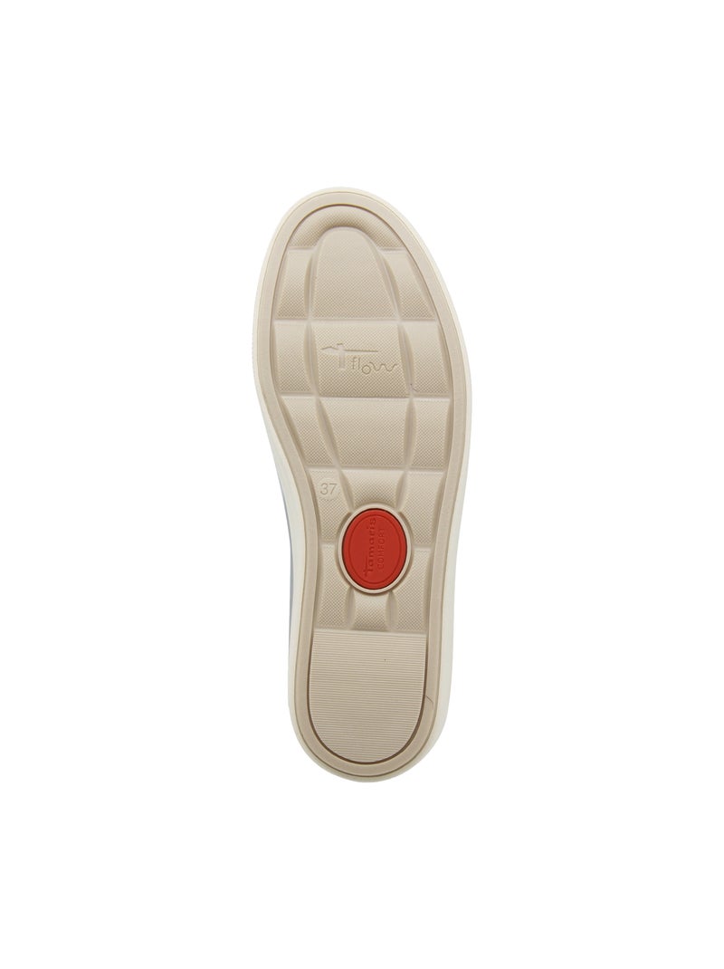 Basket Basse Cuir Tamaris Blanc - Kiabi
