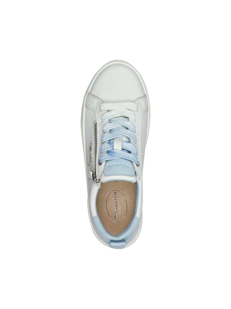 Basket Basse Cuir Tamaris Blanc - Kiabi