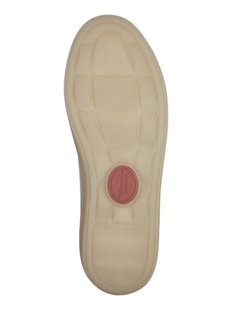 Basket Basse Cuir Tamaris Blanc - Kiabi