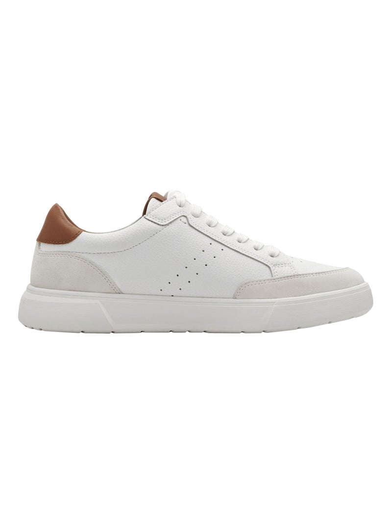 Basket Basse Cuir Tamaris Blanc - Kiabi