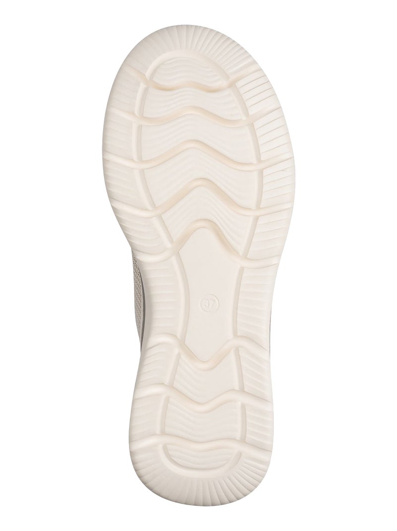 Basket Basse Cuir Tamaris Comfort Ivoire - Kiabi