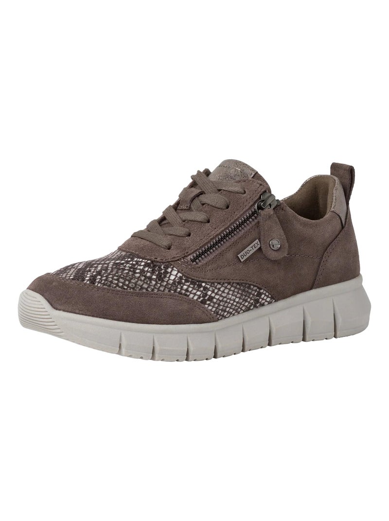 Basket Basse Cuir Tamaris Comfort Marron - Kiabi