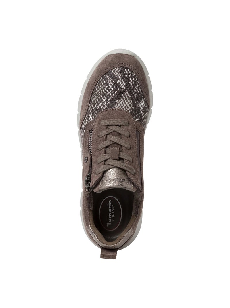 Basket Basse Cuir Tamaris Comfort Marron - Kiabi