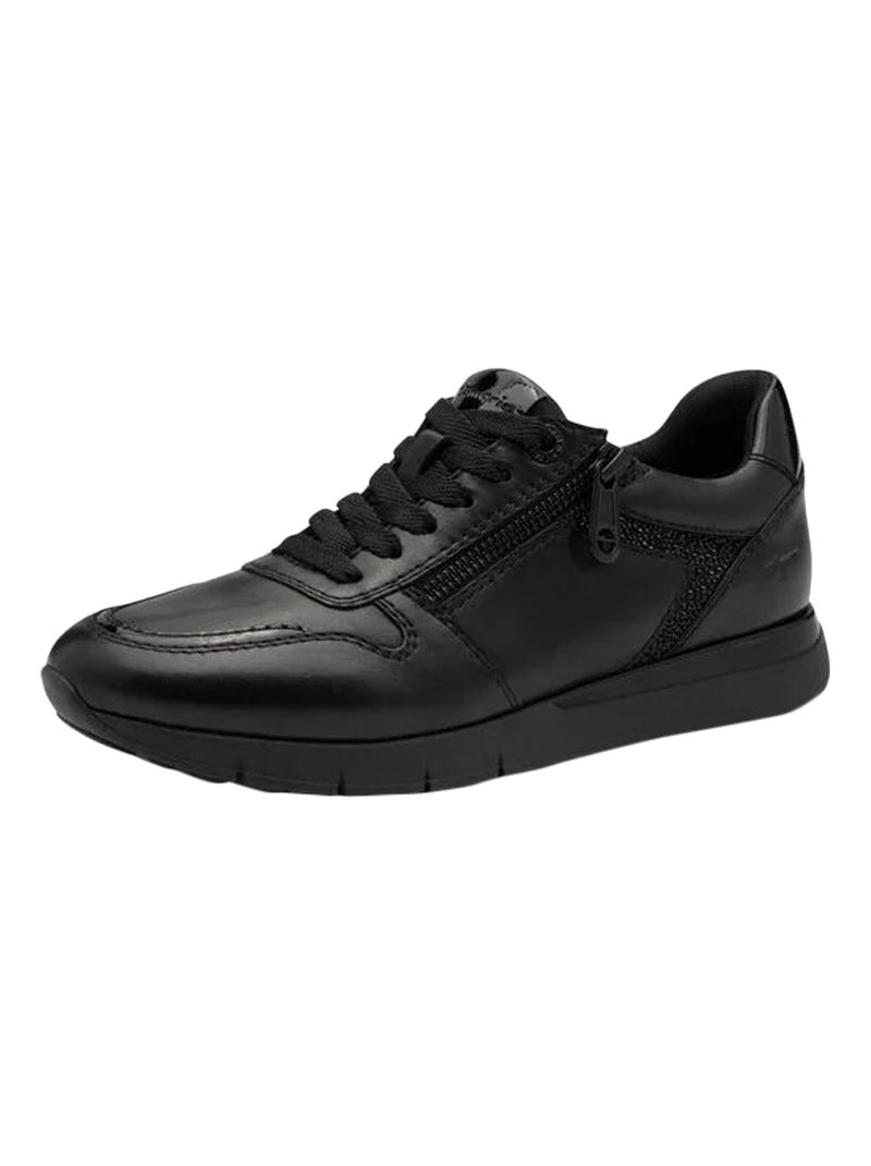 Basket Basse Cuir Tamaris Comfort Noir - Kiabi