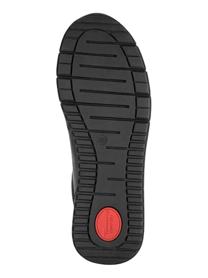 Basket Basse Cuir Tamaris Comfort Noir - Kiabi