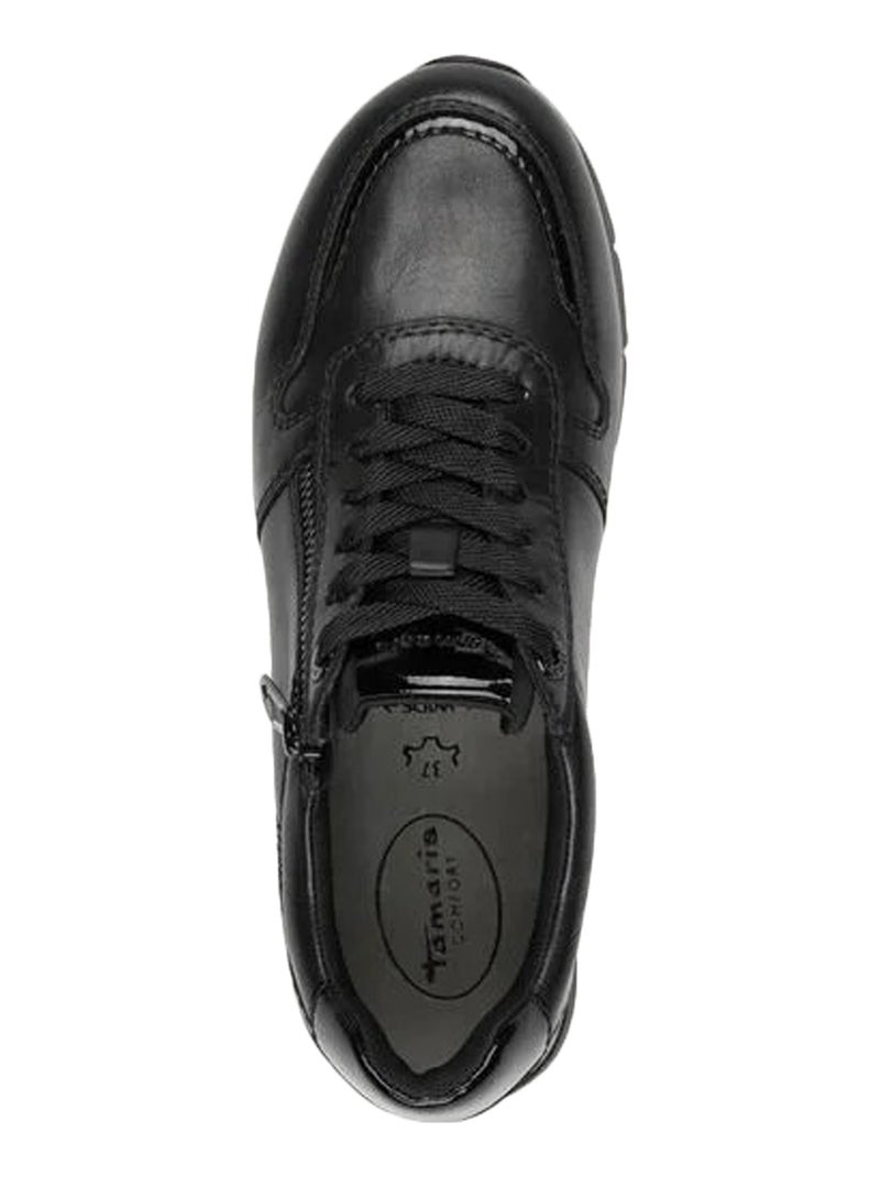 Basket Basse Cuir Tamaris Comfort Noir - Kiabi