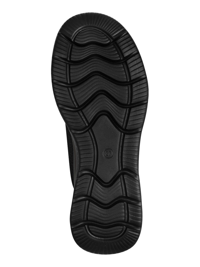 Basket Basse Cuir Tamaris Comfort Noir - Kiabi