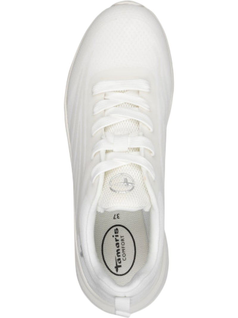 Basket Basse Cuir Tamaris Jaune - Kiabi
