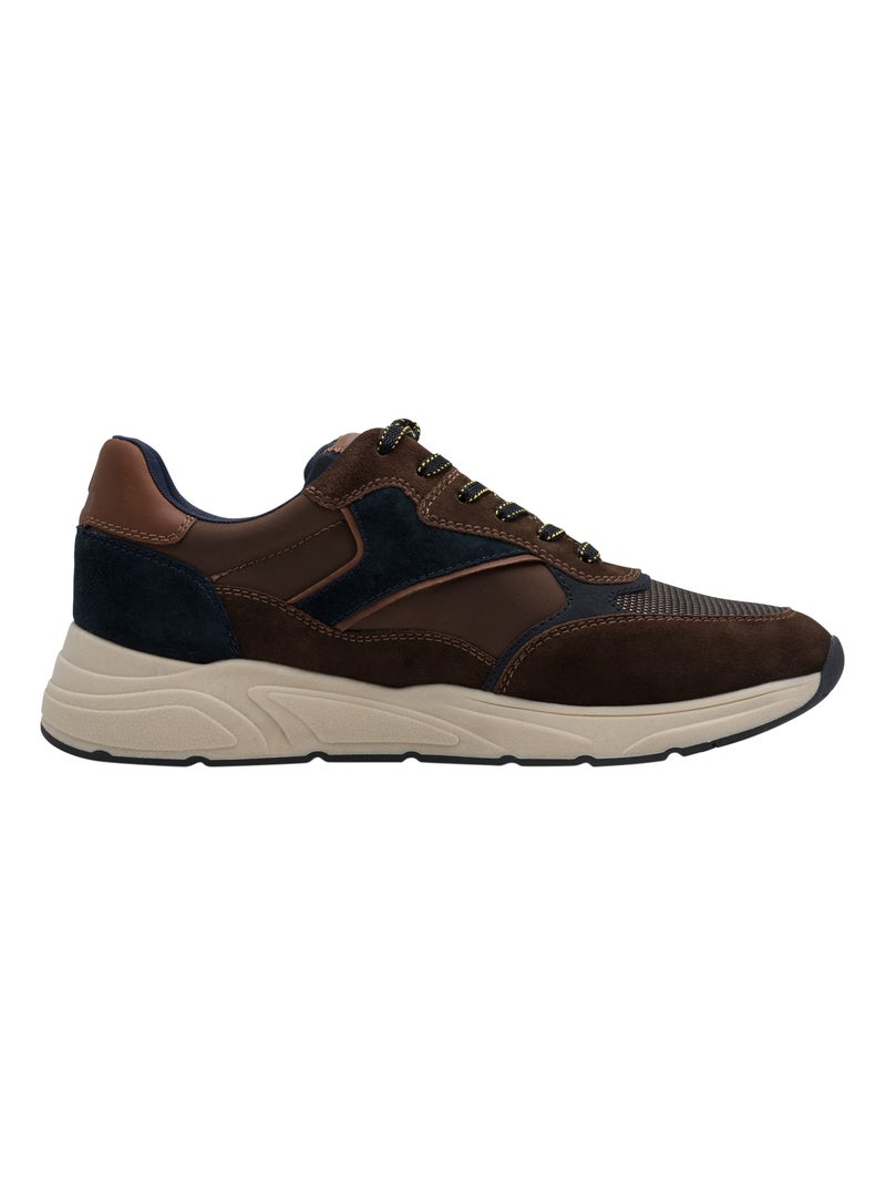 Basket Basse Cuir Tamaris Marron - Kiabi