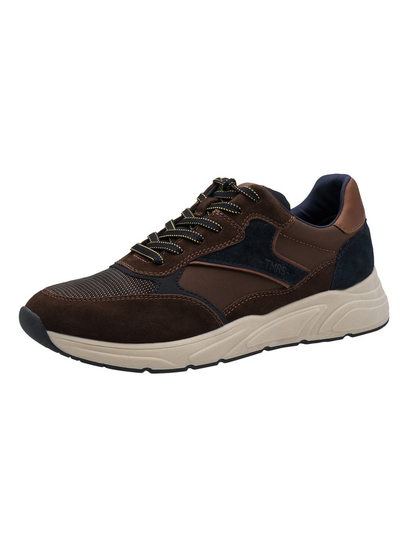 Basket Basse Cuir Tamaris Marron - Kiabi