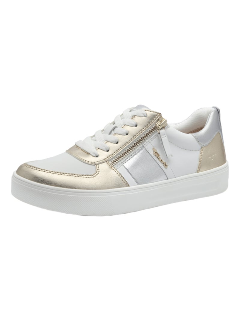Basket Basse Cuir Tamaris Multicolore - Kiabi
