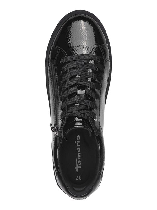 Basket Basse Cuir Tamaris - Kiabi Basket Basse Cuir Tamaris - Kiabi