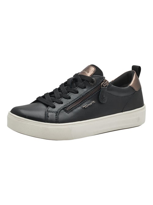 Basket Basse Cuir Tamaris - Kiabi Basket Basse Cuir Tamaris - Kiabi