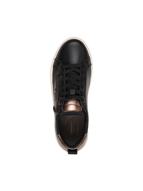 Basket Basse Cuir Tamaris - Kiabi Basket Basse Cuir Tamaris - Kiabi