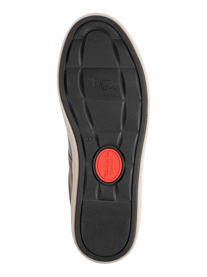 Basket Basse Cuir Tamaris Noir - Kiabi