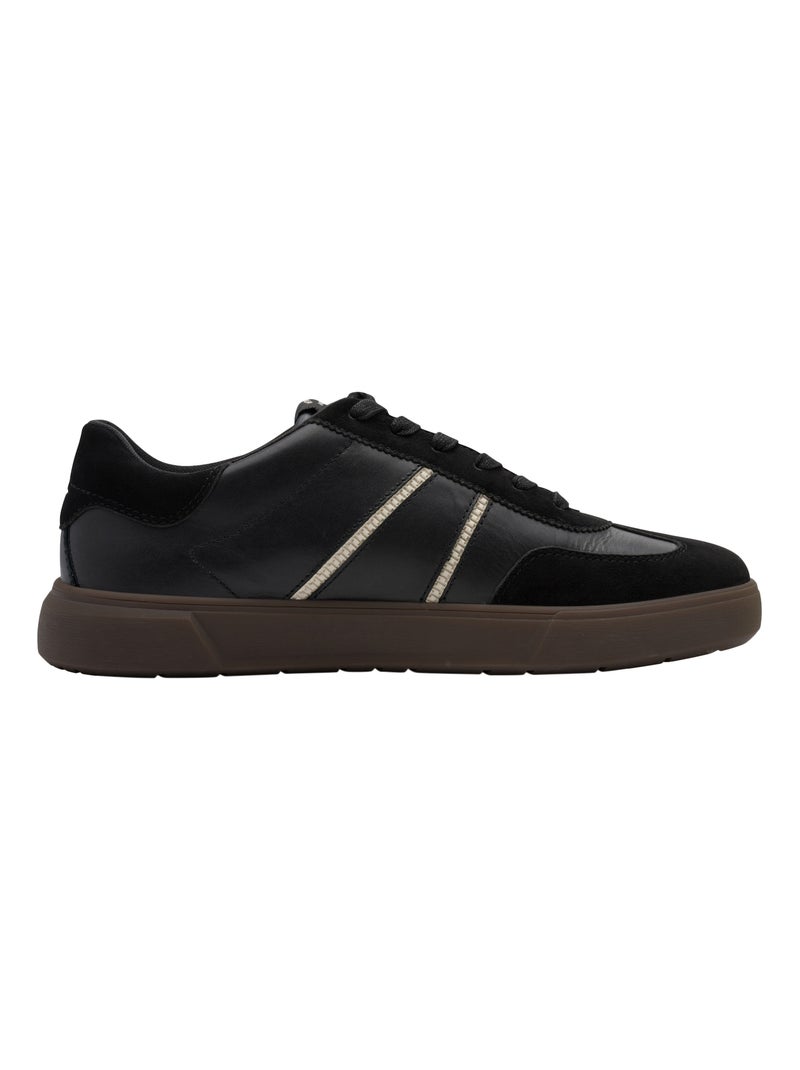 Basket Basse Cuir Tamaris Noir - Kiabi