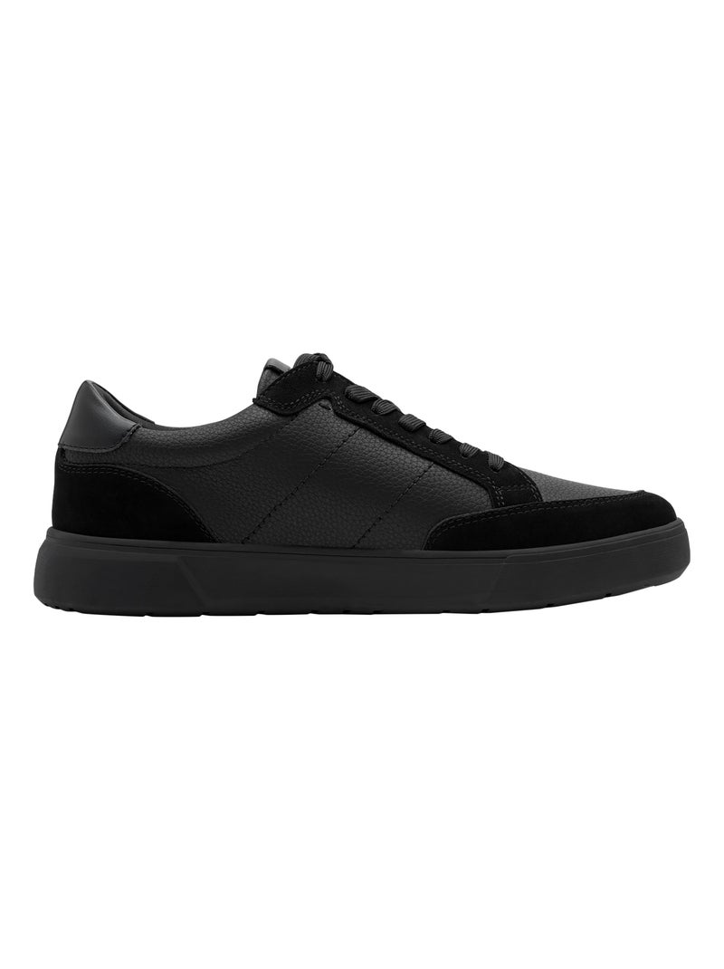 Basket Basse Cuir Tamaris Noir - Kiabi