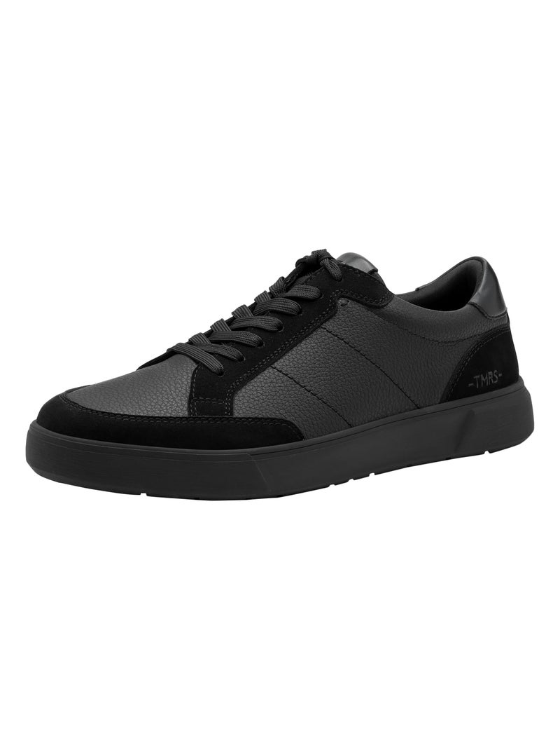 Basket Basse Cuir Tamaris Noir - Kiabi