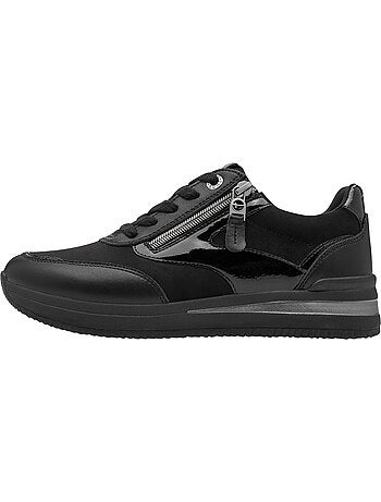 Basket basse cuir tamaris