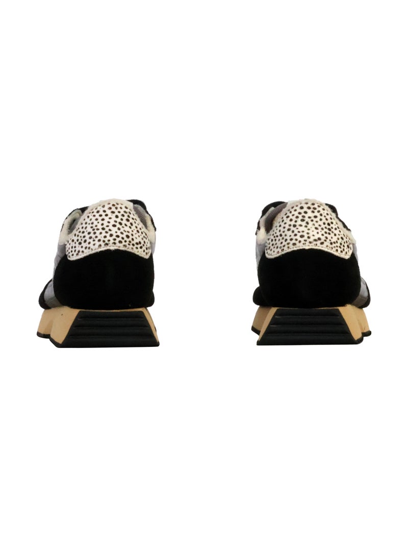 Basket Basse Cuir Victoria Bleu - Kiabi