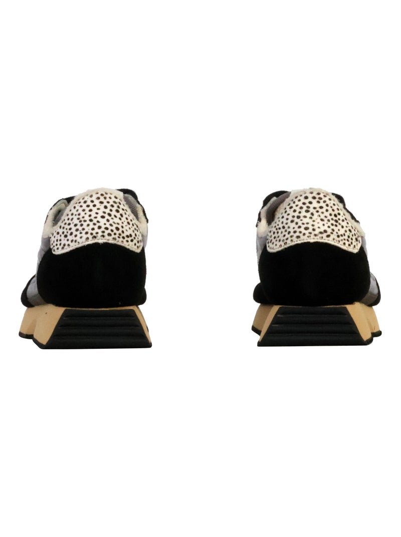 Basket Basse Cuir Victoria Bleu - Kiabi