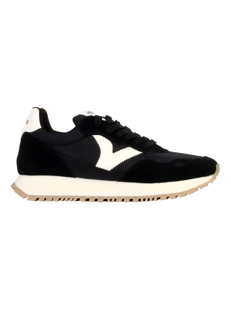 Basket Basse Cuir Victoria Bleu - Kiabi