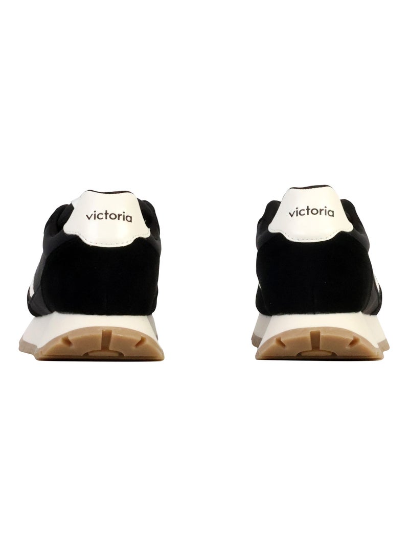 Basket Basse Cuir Victoria Bleu - Kiabi