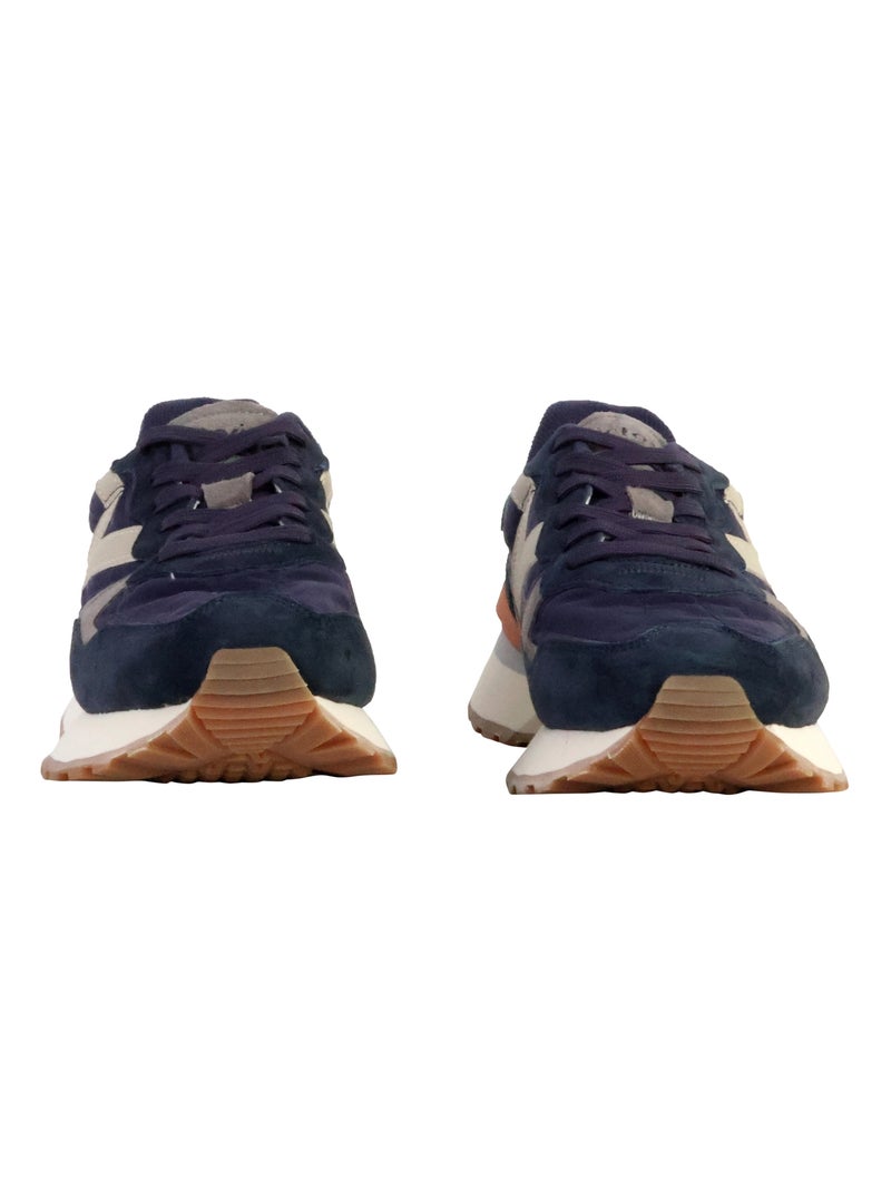 Basket Basse Cuir Victoria Bleu marine - Kiabi