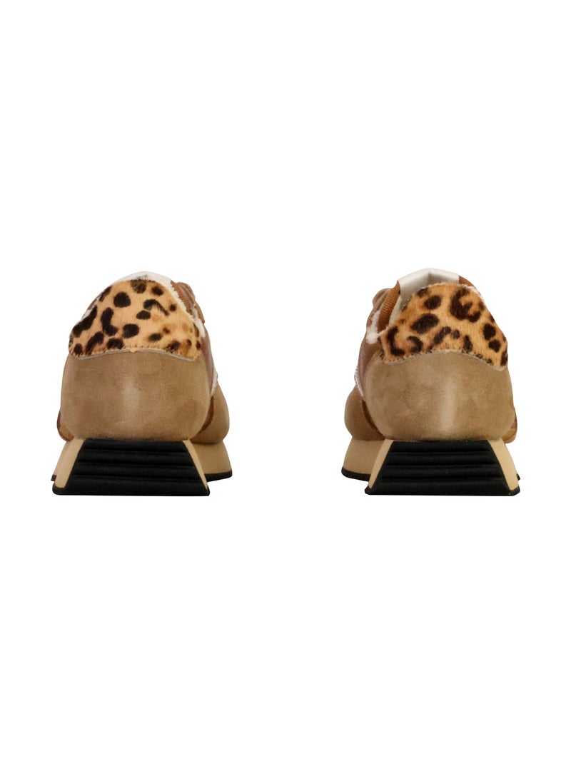 Basket Basse Cuir Victoria Camel - Kiabi