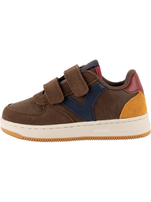 Basket basse cuir victoria - Kiabi