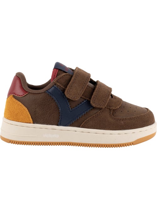 Basket basse cuir victoria - Kiabi