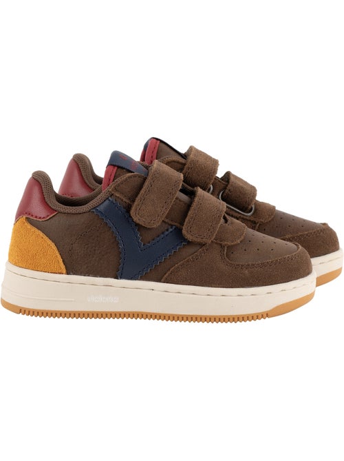 Basket basse cuir victoria - Kiabi