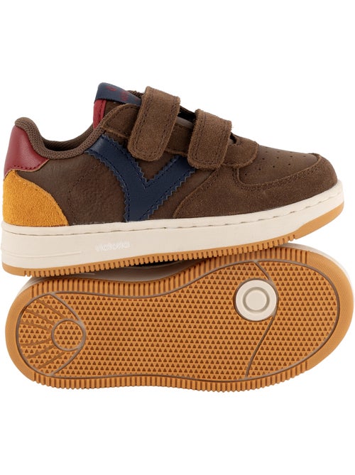 Basket basse cuir victoria - Kiabi