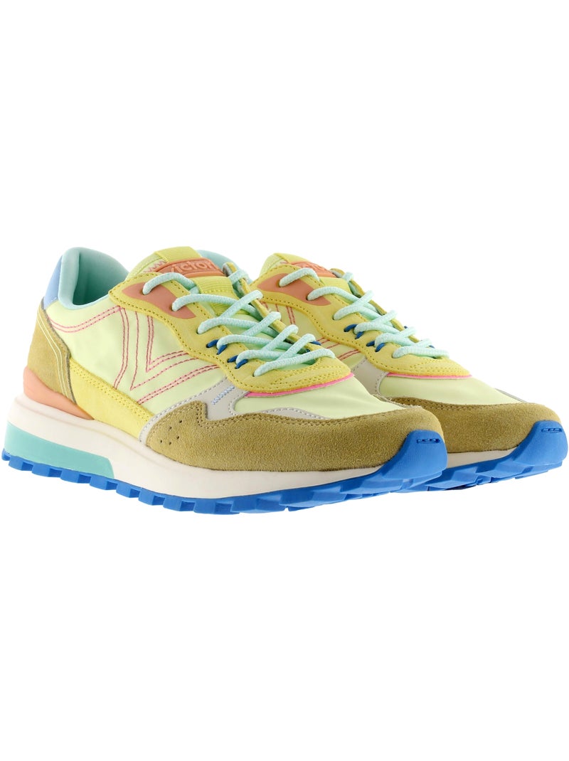 Basket Basse Cuir Victoria Multicolore - Kiabi