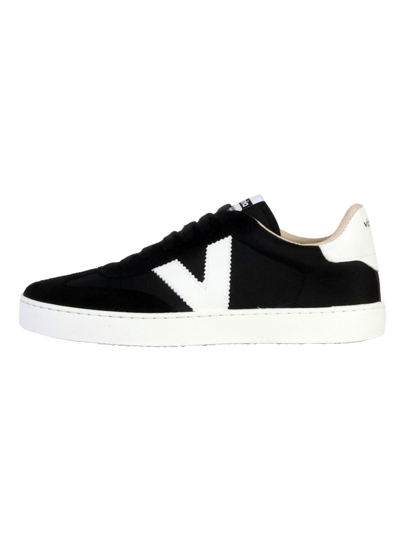 Basket Basse Cuir Victoria Noir - Kiabi