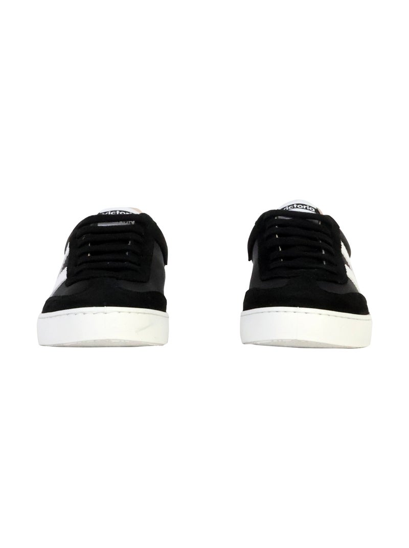 Basket Basse Cuir Victoria Noir - Kiabi