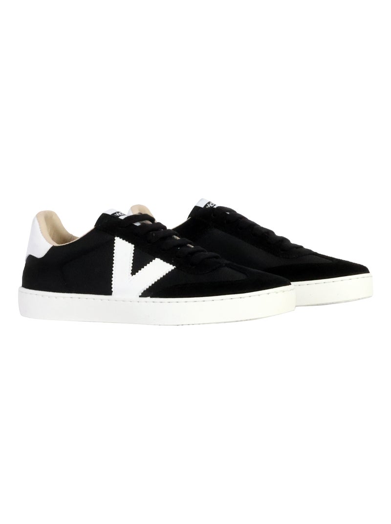 Basket Basse Cuir Victoria Noir - Kiabi