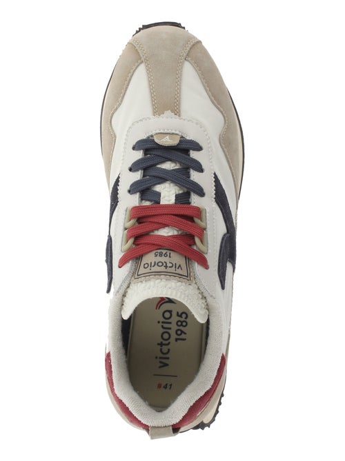 Basket Basse Cuir Victoria Root Washed - Kiabi