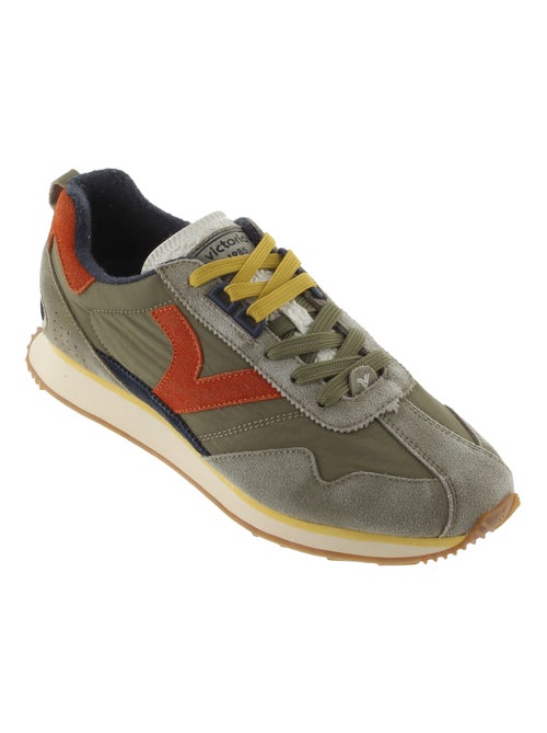 Basket Basse Cuir Victoria Root Washed - Kiabi