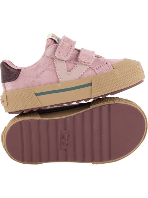 Basket basse cuir victoria - Kiabi