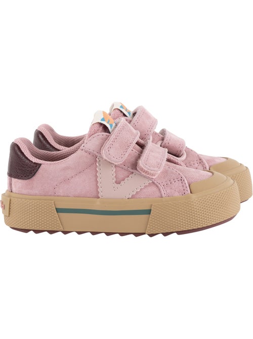 Basket basse cuir victoria - Kiabi