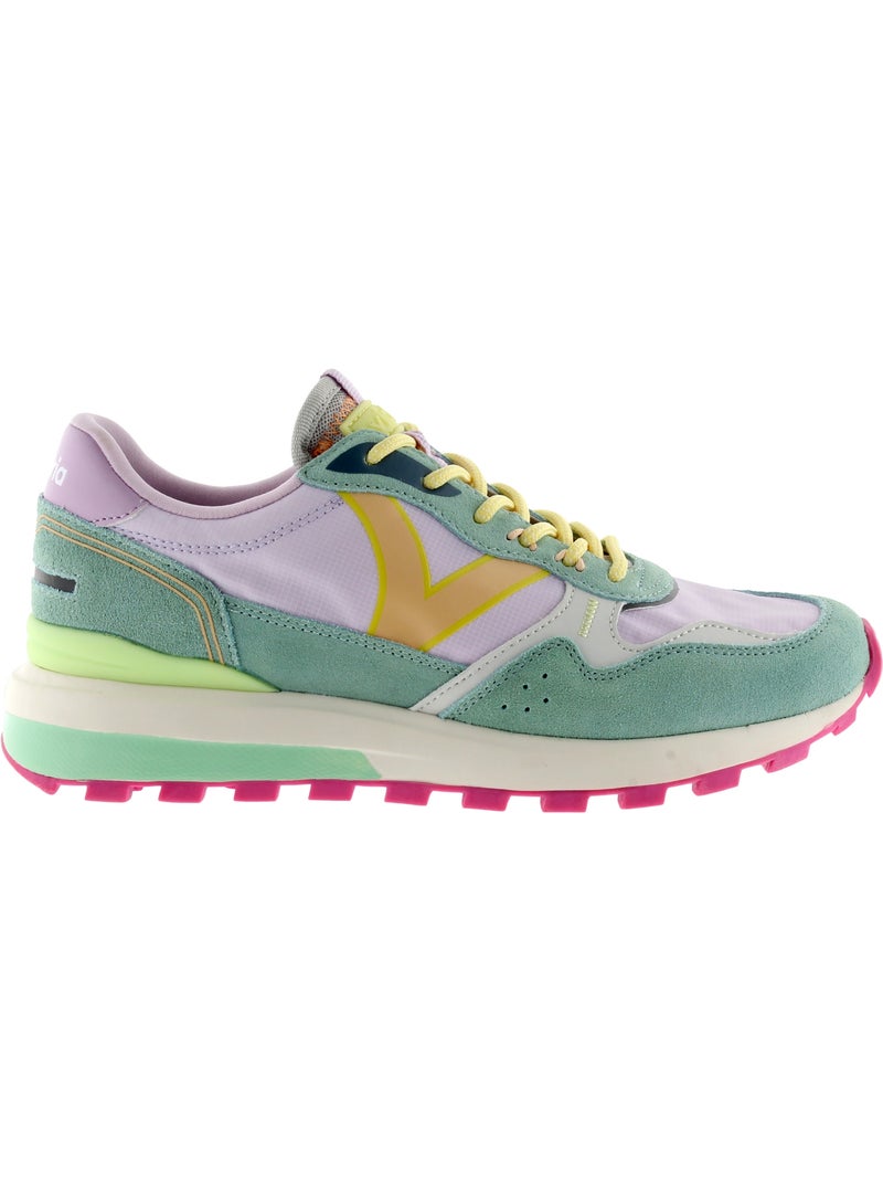 Basket Basse Cuir Victoria Violet - Kiabi