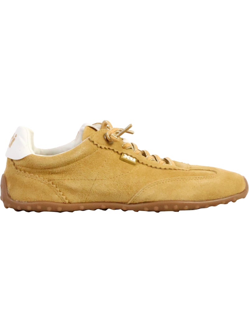 Basket Basse Cuir Xti Jaune moutarde - Kiabi