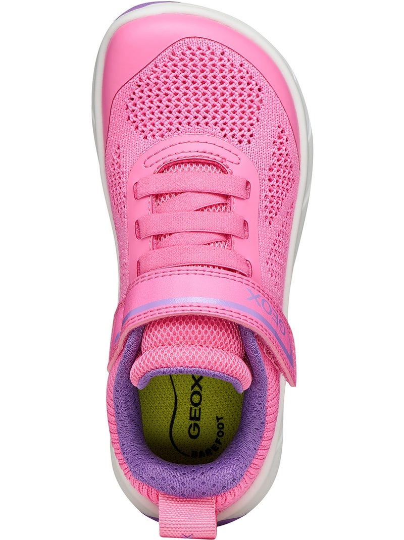 Basket Basse Enfant à Lacets Geox J Foot Run Rose - Kiabi