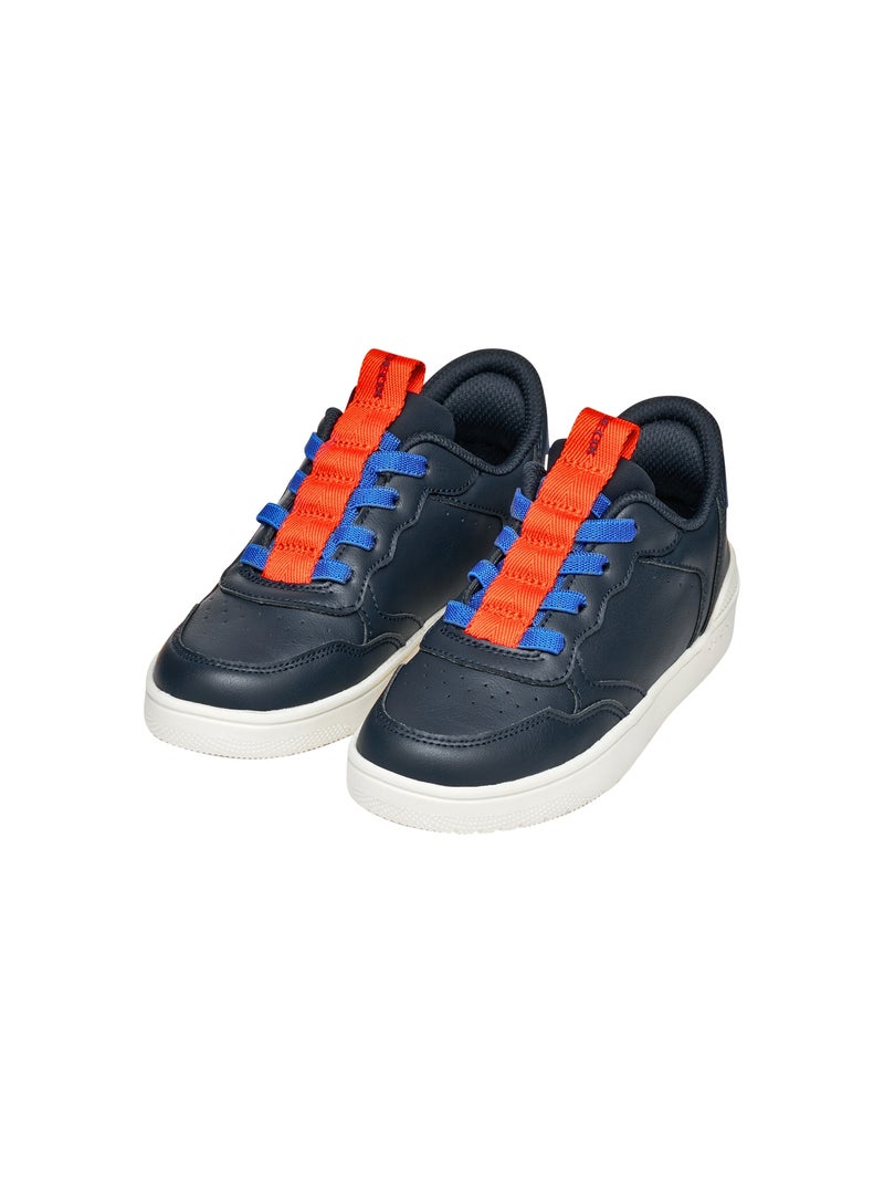 Basket Basse Enfant à Lacets Geox Washiba Bleu - Kiabi