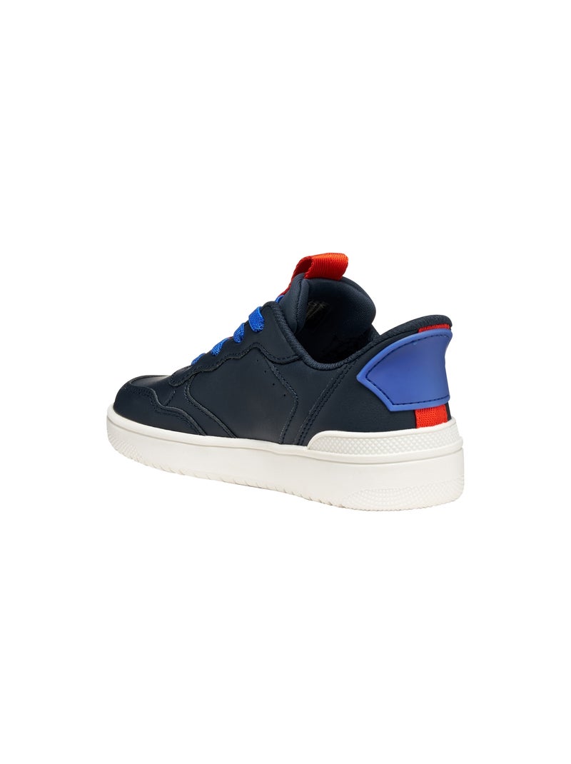 Basket Basse Enfant à Lacets Geox Washiba Bleu - Kiabi