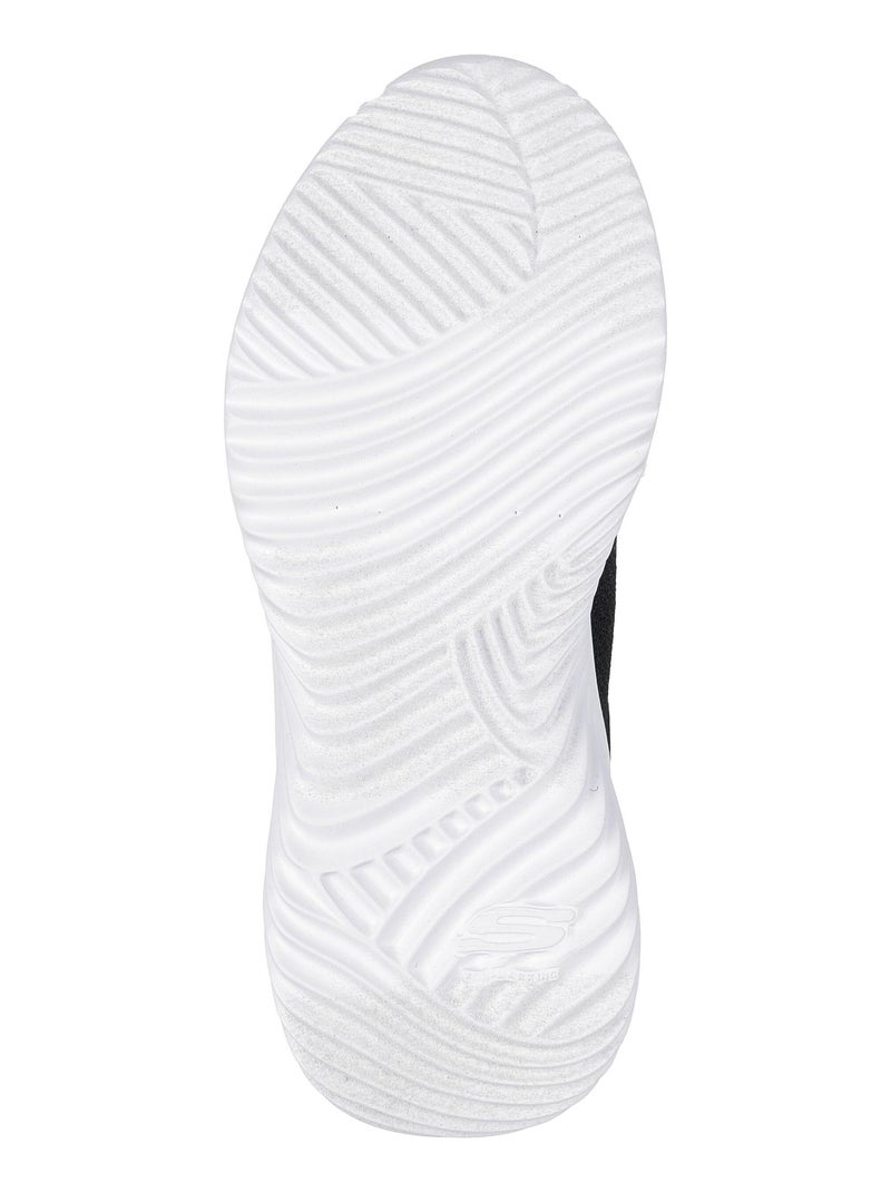Basket Basse Enfant à Lacets Skechers Bounder Brisk Burst Noir Noir - Kiabi