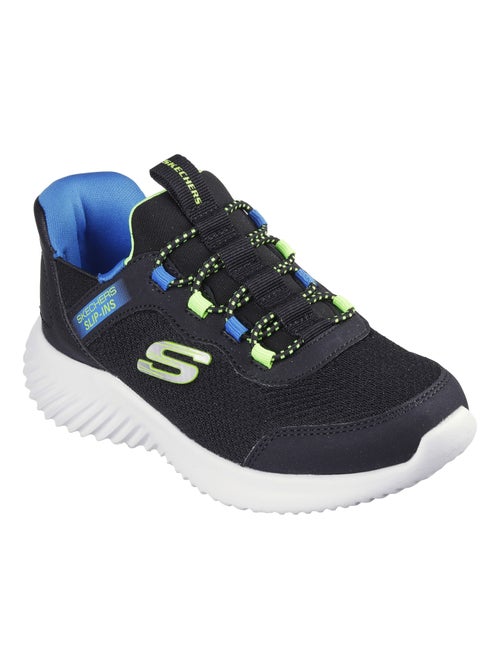 Basket Basse Enfant à Lacets Skechers Bounder Brisk Burst - Kiabi