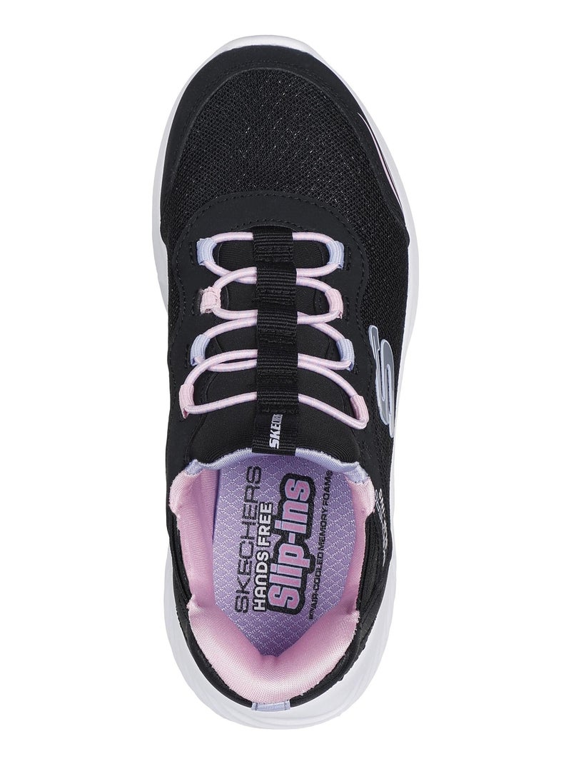Basket Basse Enfant à Lacets Skechers Bounder Simple Cute Noir - Kiabi