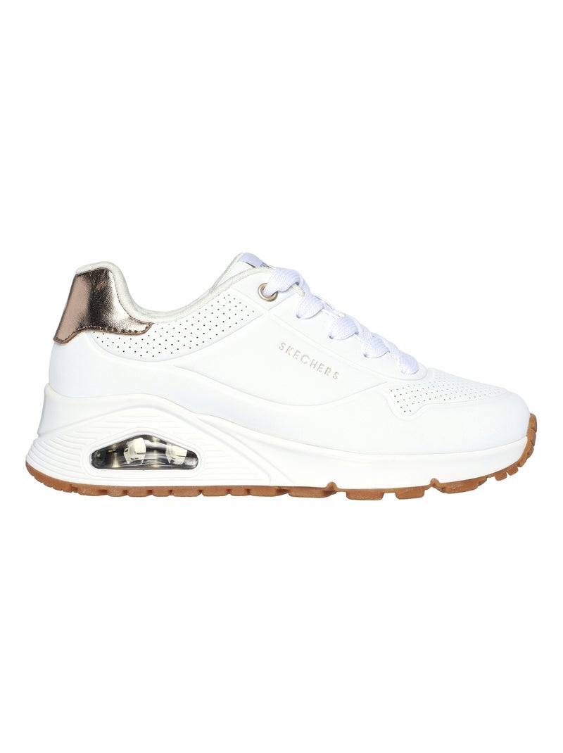 Basket Basse Enfant à Lacets Skechers Shimmer Away Blanc - Kiabi